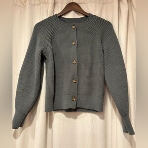 Banana Republic Green/Grey Button-Up Cardigan